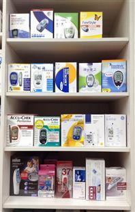 血糖機門市展示區