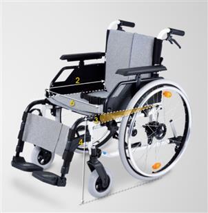 光星輪椅-高荷重調整移位型Caneo XL(載重200kg)(加大座寬22吋23吋)