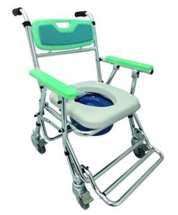 富士康鋁合金便器椅洗澡椅(可收合附輪)FZK-4542