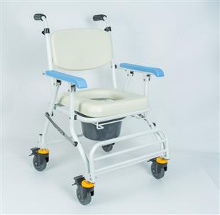 均佳鋁合金便器椅洗澡椅(可收合附輪)JCS-208