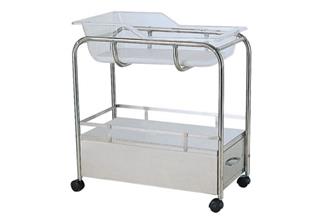 嬰兒床不鏽鋼(附抽屜)YH024