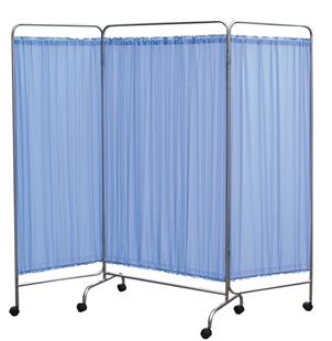 三折式屏風(水藍色)YH093