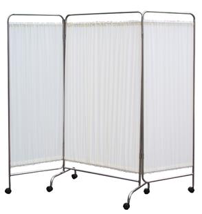 三折式屏風(米白色)YH093