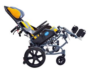 耀宏機械式輪椅-鋁合金躺式輪椅YH118-5(小輪)空中傾倒